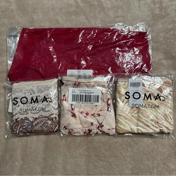 Soma vanishing edge variety panty bundle- lg - Picture 1 of 5